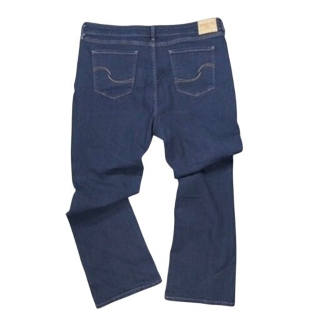 Signature Levi Strauss Bootcut Jeans Womens 16 Dark Wash Mid Rise Stretch Casual - Picture 4 of 14